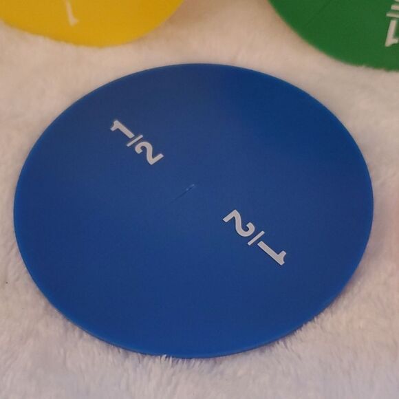 Fraction Plastic Discs Set of 6 Homeschool - Picture 6 of 8